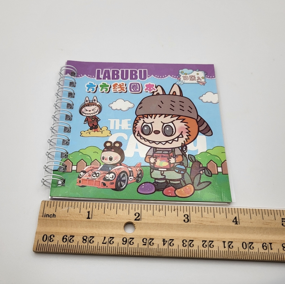 LABUBU Mini Spiral Sticker Notebook NEW - Picture 7 of 8